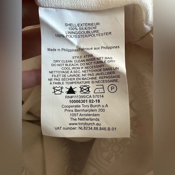 NWT Tory Burch Celeste Printed Silk Multi Hicks Garden Dress style 47356 sz 14 - Picture 5 of 11